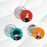 Bahan Pin Button 32mm Metal Back Cover | Blank Pin Button 32mm Set Upper Shell Mylar Peniti untuk Mesin Press
